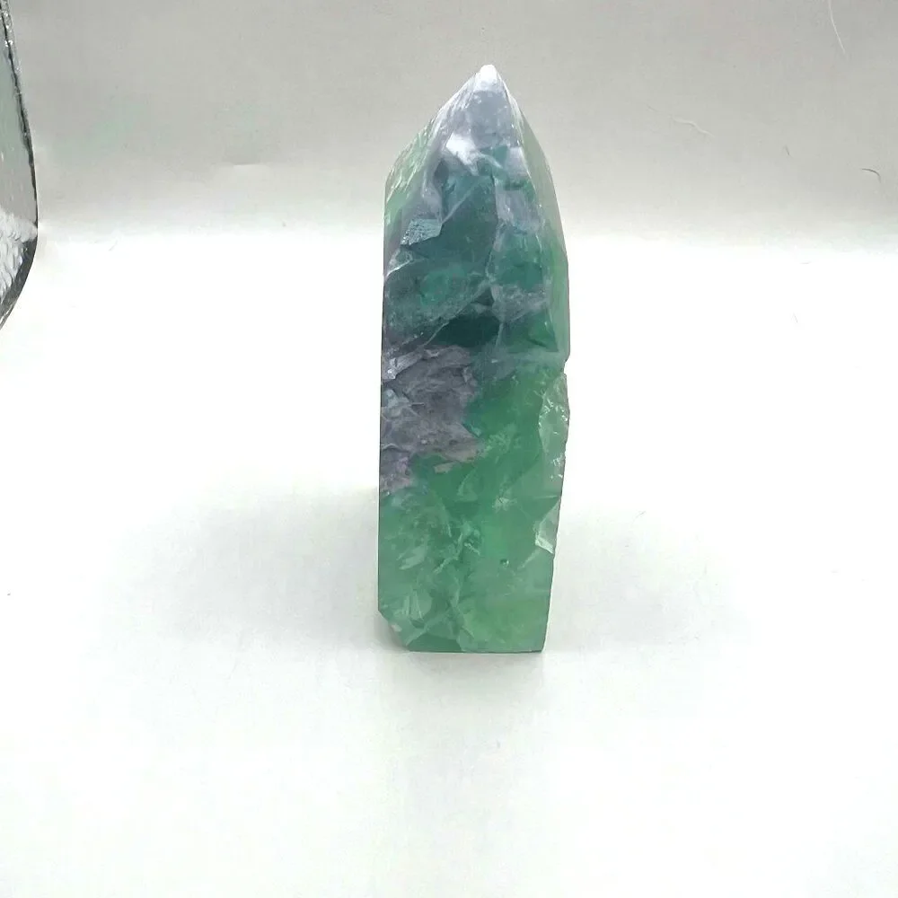 Beautiful Fluorite Point with Raw Edge
